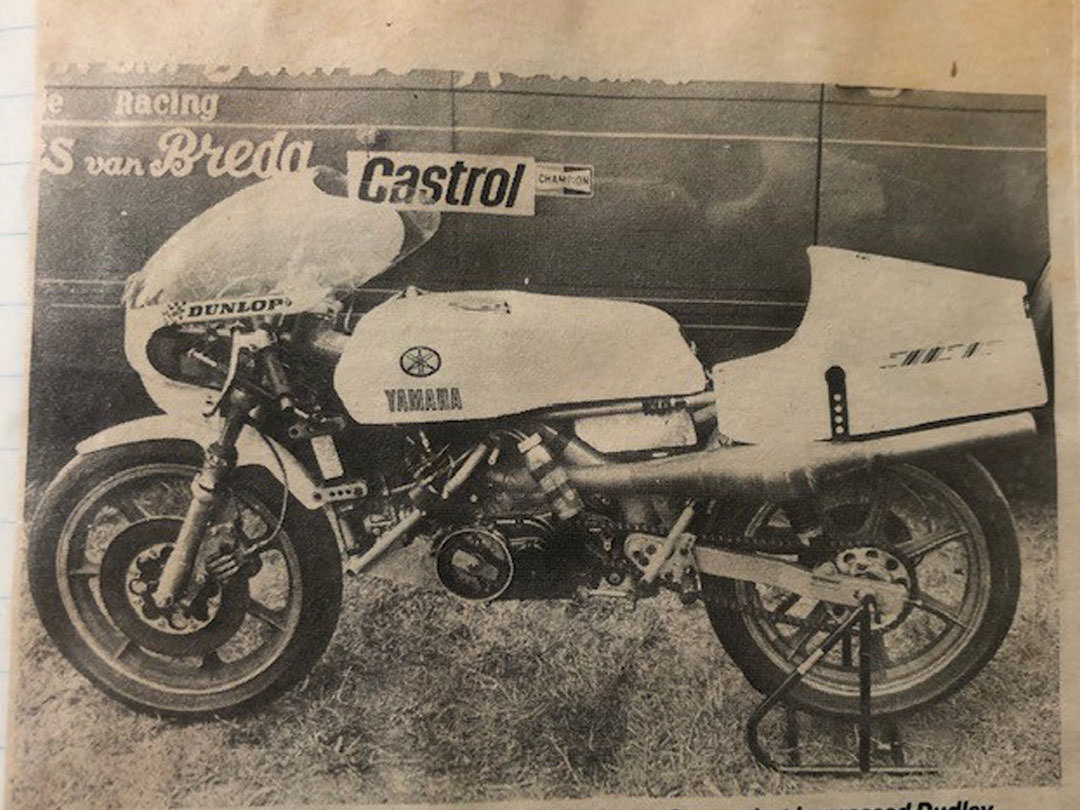 The original Tommy Crawford spine framed Yamaha