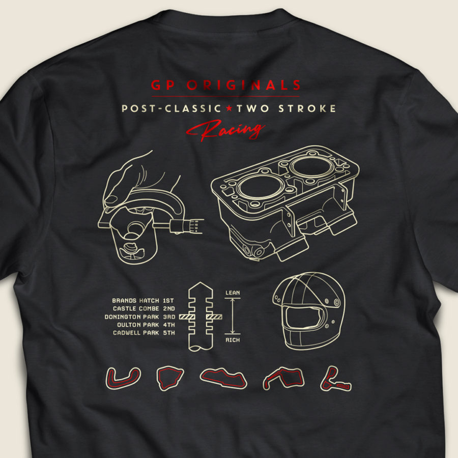 2-stroke yamaha t-shirt from GP Originals