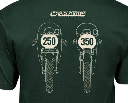 GP Originals two-stroke motorcycle racing t-shirt, Yamaha TZ